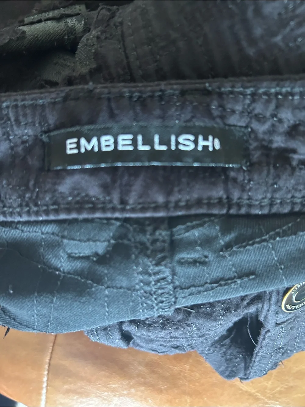 Embellish NYC Black Extreme Distressed Shredded Jeans Size 32